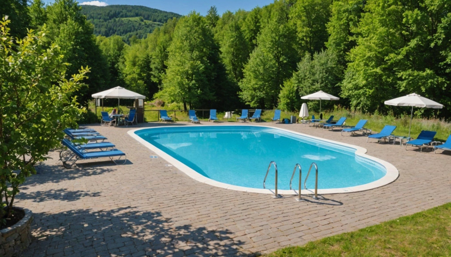 Familienurlaub mit wasserspaß: campingplatz am meer mit pool in südfrankreich